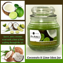 Load image into Gallery viewer, coconuts &amp; Lime 16 oz Jar
