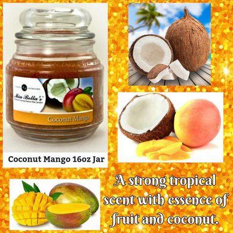 Coconut Mango 16 oz Jar