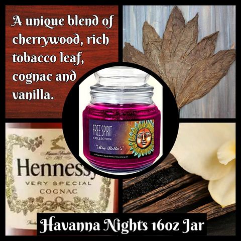 Havana Nights - A unique blend of rich tobacco leaf, cognac, cherry & vanilla.