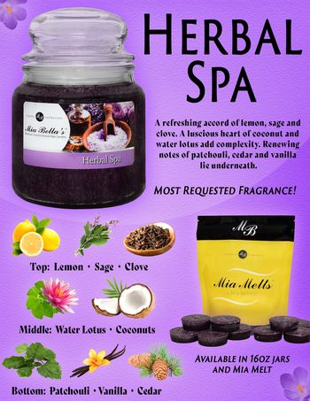Herbal Spa 16 oz Jar Candle